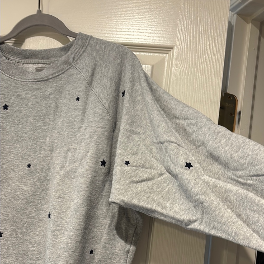 GAP Navy Blue Embroidered Star Sweatshirt - Picture 4 of 4